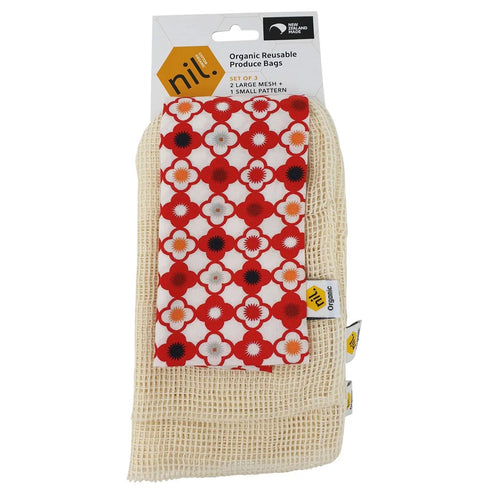 Organic Reusable Produce Bags 3 Pack-Nil-Matakana Pharmacy
